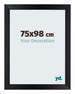 Mura MDF Cadre Photo 75x98cm Noir Mat De Face Mesure | Yourdecoration.fr