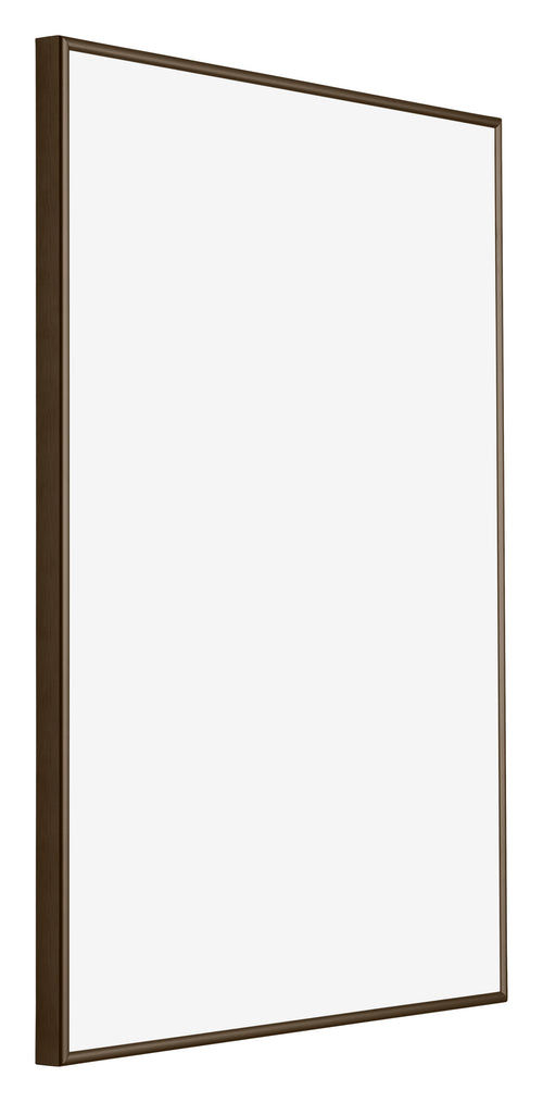 New York Aluminium Cadre Photo 20x28cm Structure Noyer De Face Oblique | Yourdecoration.fr