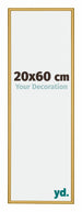 New York Aluminium Cadre Photo 20x60cm Or Brillant De Face Mesure | Yourdecoration.fr