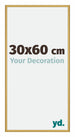 New York Aluminium Cadre Photo 30x60cm Or Brillant De Face Mesure | Yourdecoration.fr