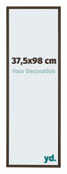 New York Aluminium Cadre Photo 37 5x98cm Structure Noyer De Face Mesure | Yourdecoration.fr