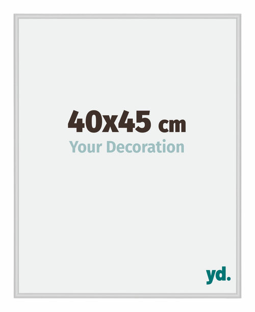 New York Aluminium Cadre Photo 40x45cm Argent Mat De Face Mesure | Yourdecoration.fr