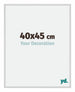 New York Aluminium Cadre Photo 40x45cm Argent Mat De Face Mesure | Yourdecoration.fr
