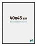 New York Aluminium Cadre Photo 40x45cm Noir Mat De Face Mesure | Yourdecoration.fr