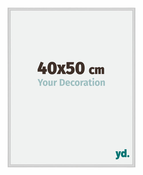 New York Aluminium Cadre Photo 40x50cm Argent Mat De Face Mesure | Yourdecoration.fr