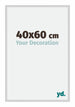 New York Aluminium Cadre Photo 40x60cm Argent Mat De Face Mesure | Yourdecoration.fr