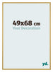 New York Aluminium Cadre Photo 49x68cm Or Brillant De Face Mesure | Yourdecoration.fr