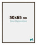 New York Aluminium Cadre Photo 50x65cm Structure Noyer De Face Mesure | Yourdecoration.fr