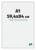 New York Aluminium Cadre Photo 59 4x84cm A1 Argent Mat De Face Mesure | Yourdecoration.fr