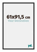 New York Aluminium Cadre Photo 61x91 5cm Noir Mat De Face Mesure | Yourdecoration.fr