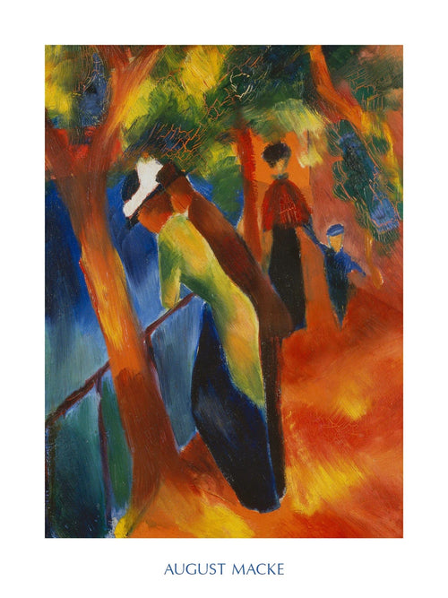 PGM AM 304 August Macke Strada soleggiata Affiche Art 60x80cm | Yourdecoration.fr