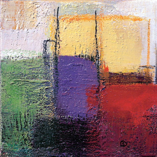 PGM BED 14 Bea Danckaert Violet Statics III Affiche Art 40x40cm | Yourdecoration.fr