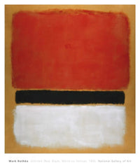PGM MKR 219 Mark Rothko Untitled Red Black White on Yellow 1955 Affiche Art 71x865cm | Yourdecoration.fr