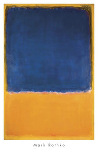 PGM MKR 466 Mark Rothko Untitled 1950 Blue Yellow Affiche Art 658x1015cm | Yourdecoration.fr