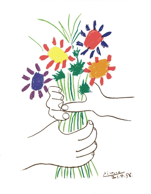 PGM PP 820 Pablo Picasso Bouquet Affiche Art 60x80cm | Yourdecoration.fr