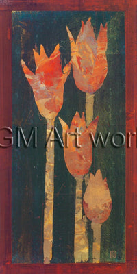PGM ULI 71 Gabor Ulveczki Tulip Panel Affiche Art 30x61cm | Yourdecoration.fr