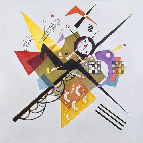 PGM WK 65 Wassily Kandinsky Auf Weiss 2 Affiche Art 70x70cm | Yourdecoration.fr