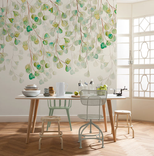 Papier Paint Douche de Feuilles 300x250cm FLX6 044 Interieur | Yourdecoration.fr