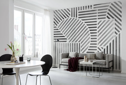 Papier Paint Jeux de Lignes 300x250cm FLX6 037 Interieur | Yourdecoration.fr