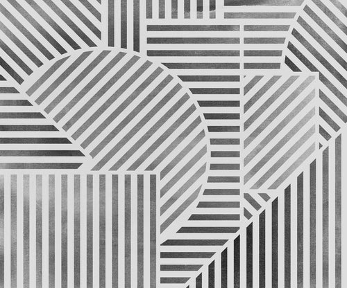 Papier Paint Jeux de Lignes 300x250cm FLX6 037 | Yourdecoration.fr