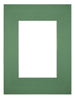 Passe Partout 18x24cm Carton Vert Foret Bord Droit De Face | Yourdecoration.fr
