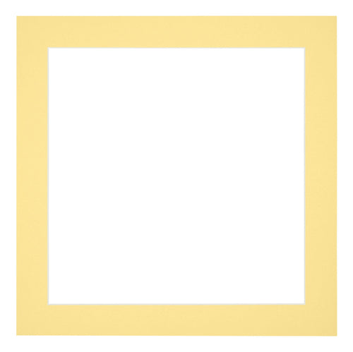 Passe Partout 20x20cm Carton Jaune Bord 4cm Droit De Face | Yourdecoration.fr