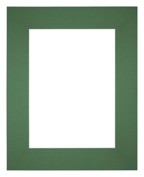 Passe Partout 20x25cm Carton Vert Foret Bord Droit De Face | Yourdecoration.fr
