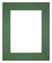 Passe Partout 20x25cm Carton Vert Foret Bord Droit De Face | Yourdecoration.fr