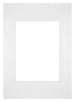 Passe Partout 20x28cm Carton Blanc Bord Droit De Face | Yourdecoration.fr