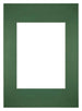 Passe Partout 20x28cm Carton Vert Foret Bord Droit De Face | Yourdecoration.fr
