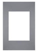 Passe Partout 20x30cm Carton Gris Bord Droit De Face | Yourdecoration.fr