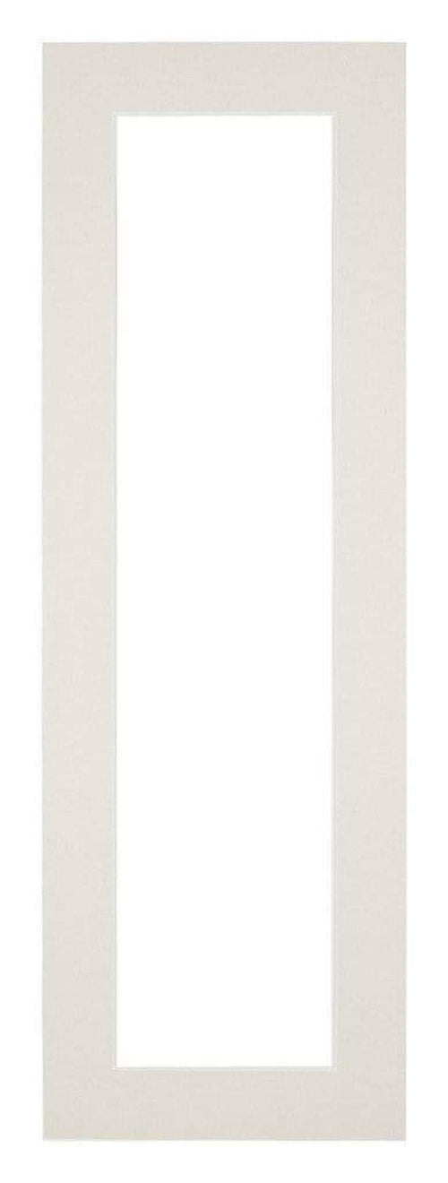 Passe Partout 20x60cm Carton Gris Clair Bord 4cm Droit De Face | Yourdecoration.fr