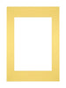 Passe Partout 21x29 7cm A4 A5 Carton Jaune Bord Droit De Face | Yourdecoration.fr
