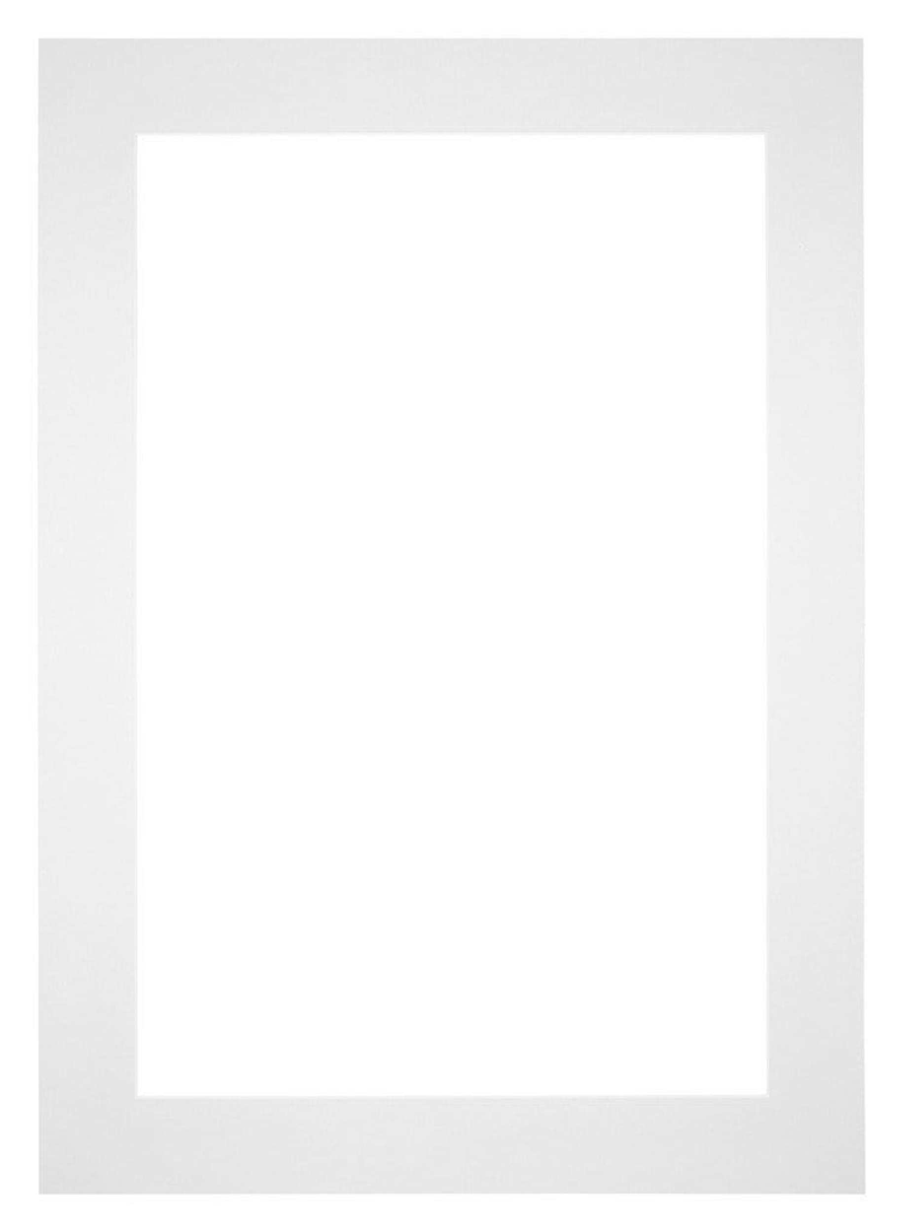Passe-Partout 10 Pièces Carton Blanc 21 X 29,7 Cm Extérieur - 17 X 25,7 Cm Intérieur - Pour Cadres Photos Et Art