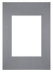 Passe Partout 21x29 7cm Carton Gris Bord Droit De Face | Yourdecoration.fr