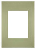Passe Partout 21x29 7cm Carton Vert Menthe Bord Droit De Face | Yourdecoration.fr