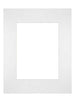 Passe Partout 24x30cm Carton Blanc Bord Droit De Face | Yourdecoration.fr