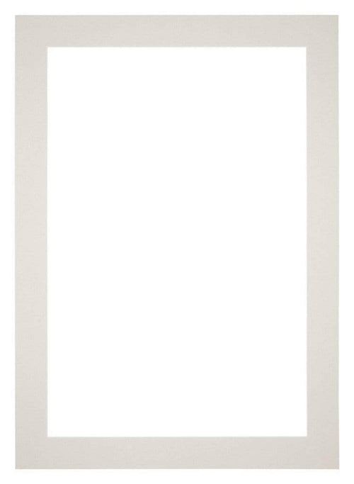 Passe Partout 25x35cm Carton Gris Clair Bord 5cm Droit De Face | Yourdecoration.fr