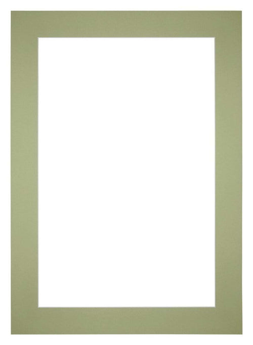 Passe Partout 25x35cm Carton Vert Menthe Bord 6cm Droit De Face | Yourdecoration.fr