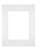 Passe Partout 28x35cm Carton Blanc Bord Droit De Face | Yourdecoration.fr