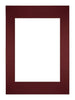 Passe Partout 29 7x42cm A3 A4 Carton Vin Rouge Bord Droit De Face | Yourdecoration.fr