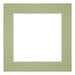 Passe Partout 30x30cm Carton Vert Menthe Bord 6cm Droit De Face | Yourdecoration.fr
