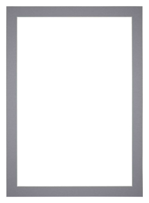 Passe Partout 30x42cm Carton Gris Bord 4cm Droit De Face | Yourdecoration.fr