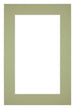 Passe Partout 30x45cm Carton Vert Menthe Bord 5cm Droit De Face | Yourdecoration.fr