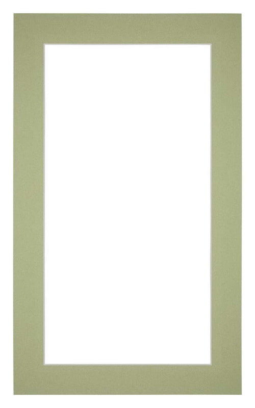 Passe Partout 30x50cm Carton Vert Menthe Bord 4cm Droit De Face | Yourdecoration.fr