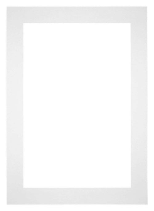 Passe Partout 35x50cm Carton Blanc Bord 6cm Droit De Face | Yourdecoration.fr