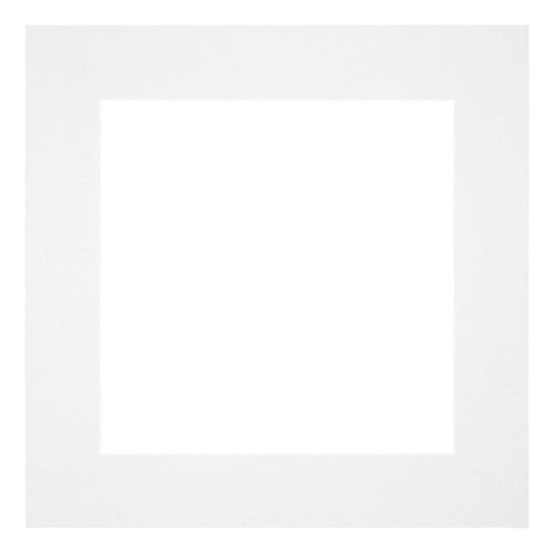 Passe Partout 40x40cm Carton Blanc Bord 6cm Droit De Face | Yourdecoration.fr