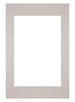 Passe Partout 40x60cm Carton Gris Graniet Bord Droit De Face | Yourdecoration.fr
