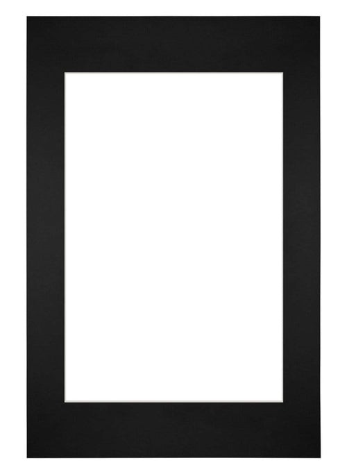 Passe Partout 40x60cm Carton Noir Bord Droit De Face | Yourdecoration.fr