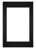 Passe Partout 40x60cm Carton Noir Bord Droit De Face | Yourdecoration.fr